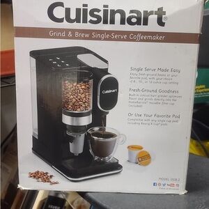 Cuisinart Black and Silver Grind & Brew Single-Serve Coffeemaker
